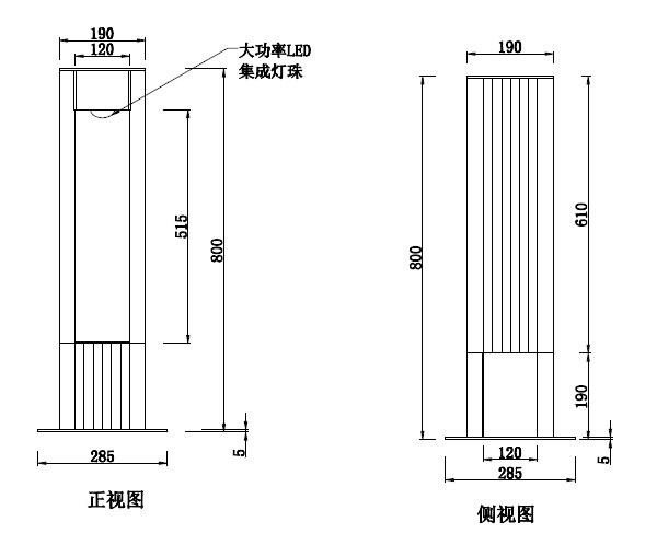 SYCPD-001 20W新款LED草坪星空在线注册,星空(中国)结构图